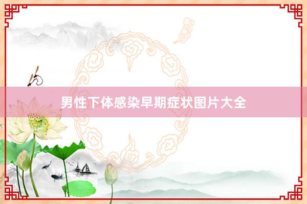 男性下体感染早期症状图片大全